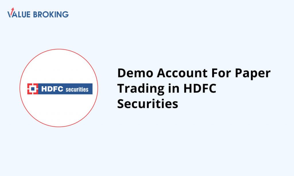demo account for paper trading in hdfc securities