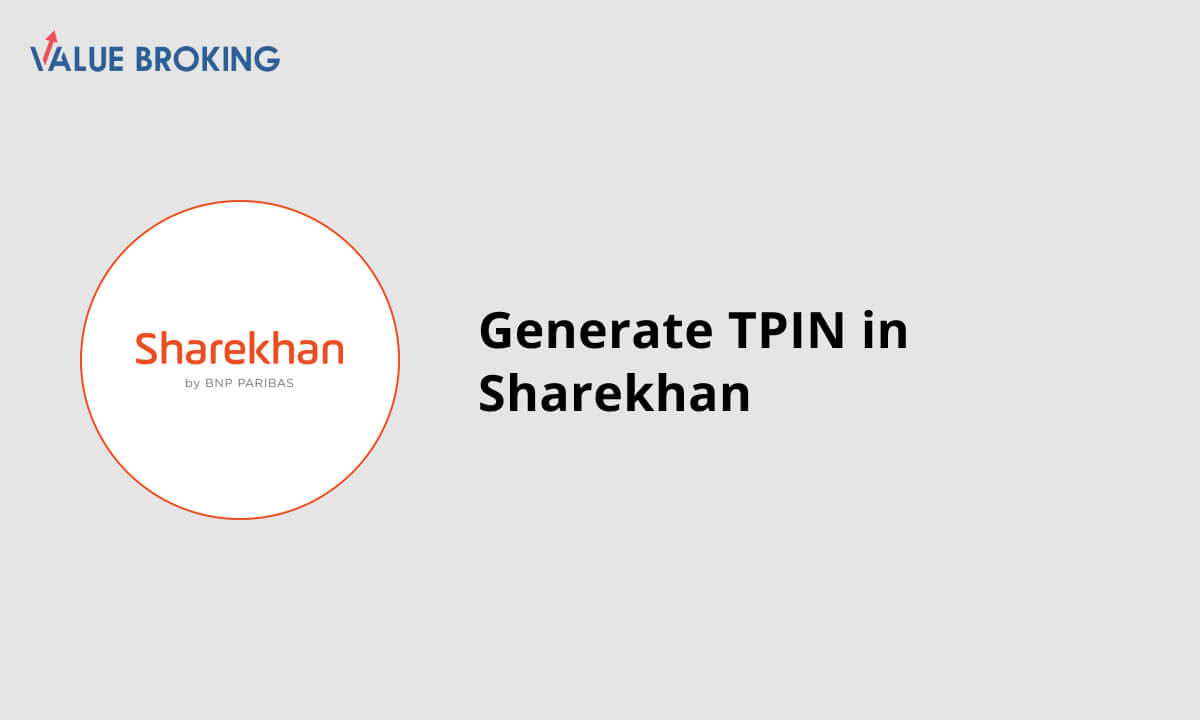How to Generate TPIN in Sharekhan?