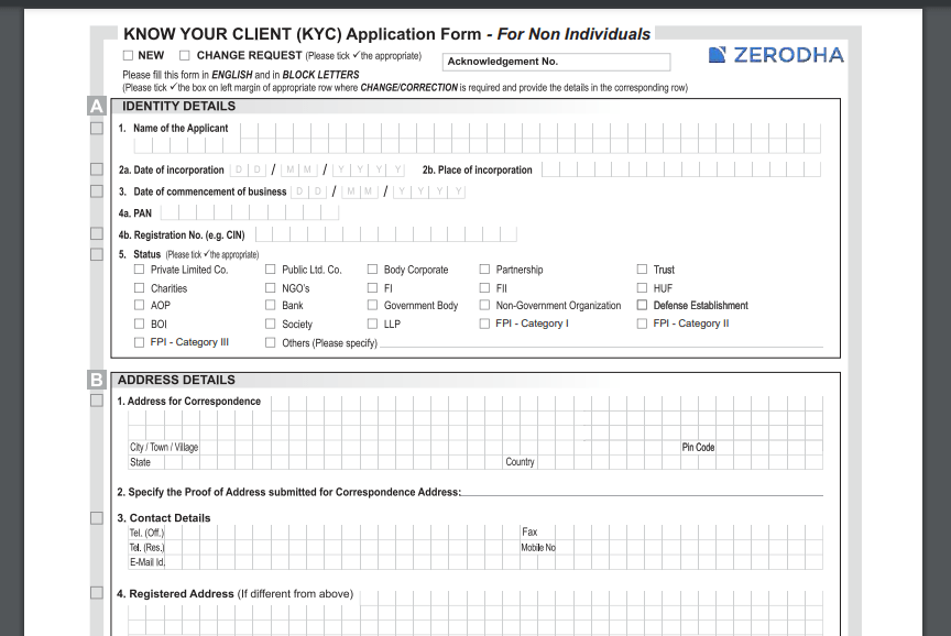 zerodha kyc form