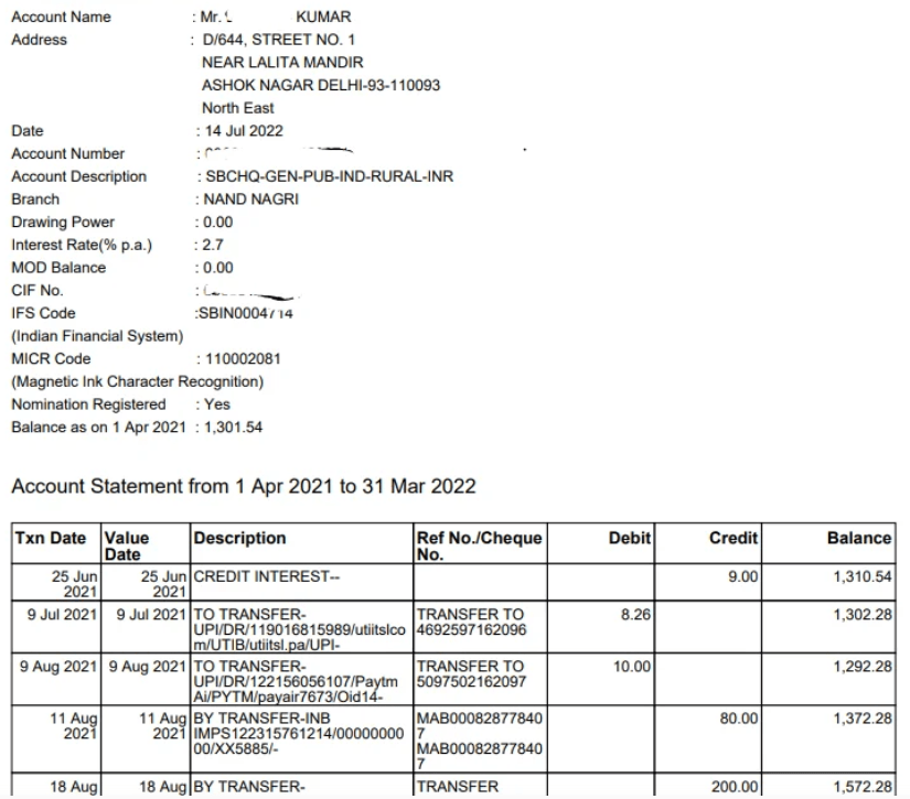groww documents bank details